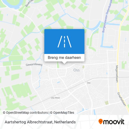 Aartshertog Albrechtstraat kaart