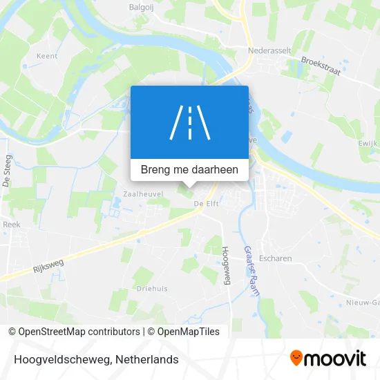Hoogveldscheweg kaart