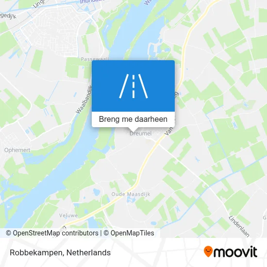 Robbekampen kaart