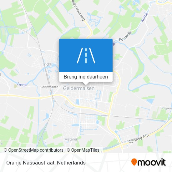 Oranje Nassaustraat kaart