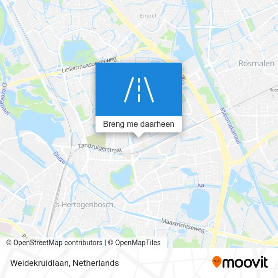 Weidekruidlaan kaart