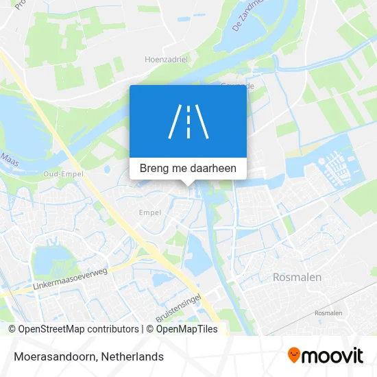 Moerasandoorn kaart