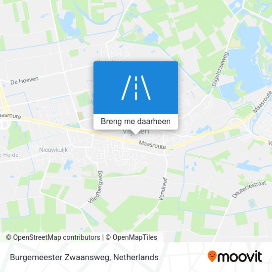 Burgemeester Zwaansweg kaart