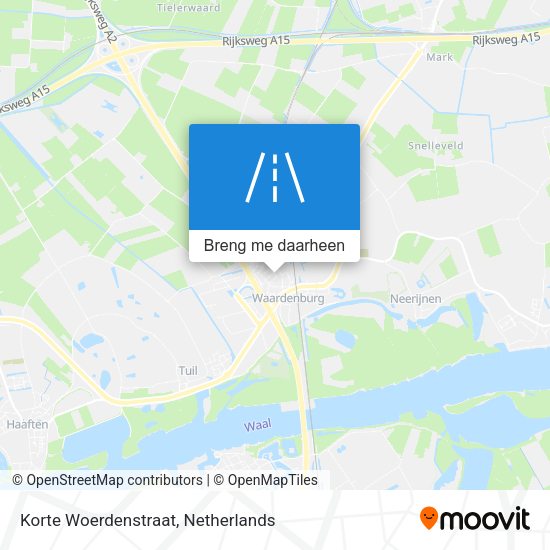 Korte Woerdenstraat kaart