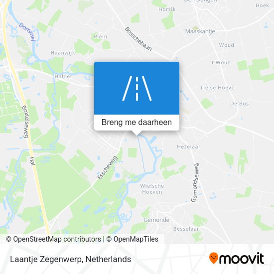 Laantje Zegenwerp kaart