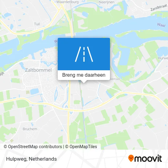 Hulpweg kaart
