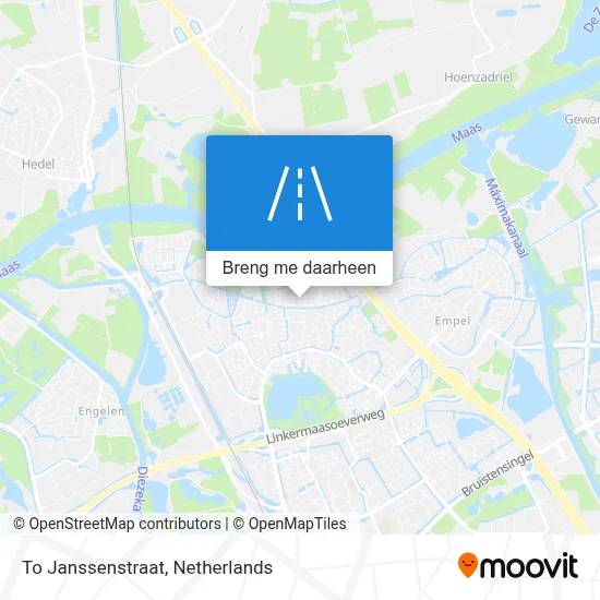 To Janssenstraat kaart