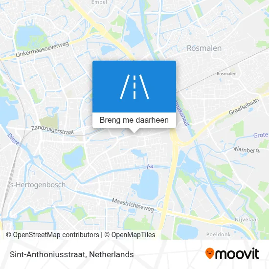 Sint-Anthoniusstraat kaart