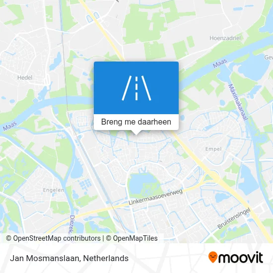 Jan Mosmanslaan kaart