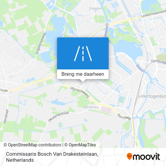 Commissaris Bosch Van Drakesteinlaan kaart