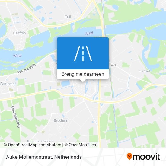 Auke Mollemastraat kaart