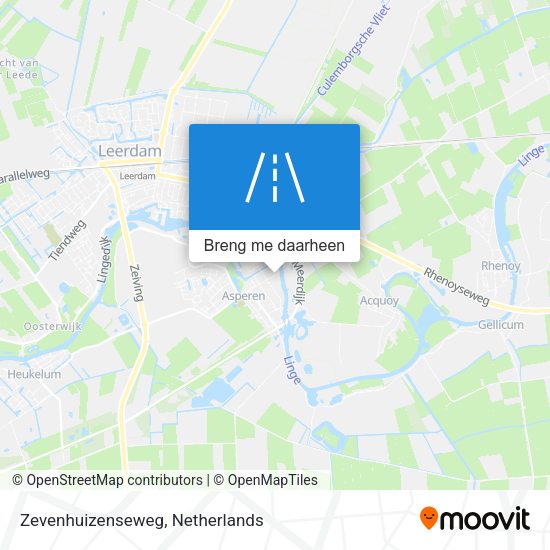 Zevenhuizenseweg kaart