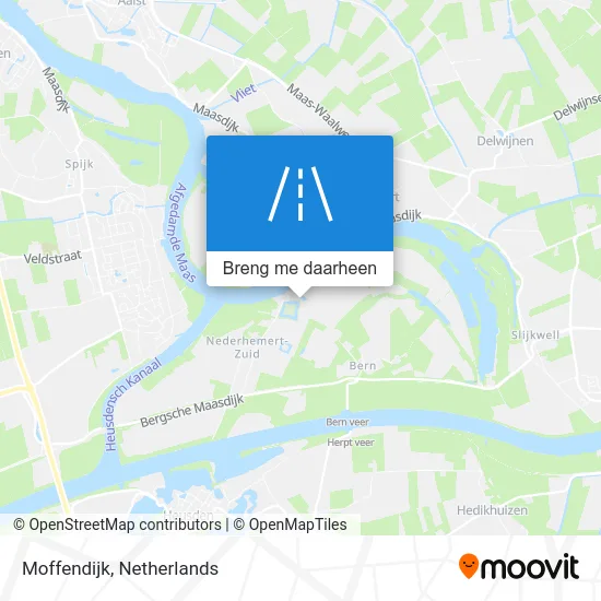 Moffendijk kaart