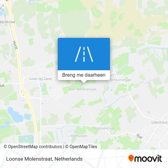 Loonse Molenstraat kaart