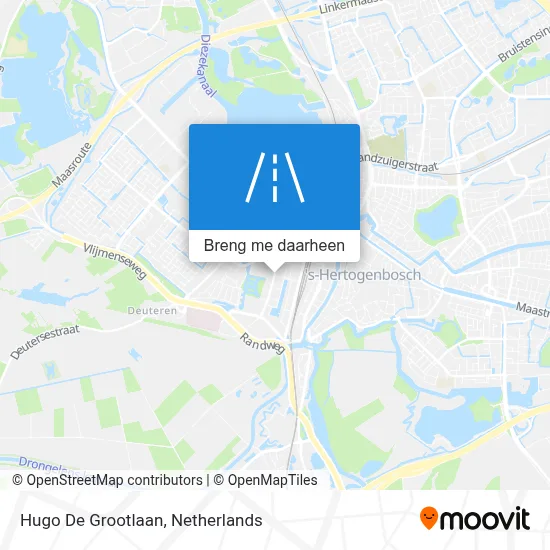 Hugo De Grootlaan kaart