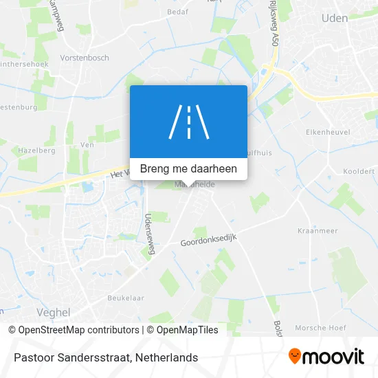 Pastoor Sandersstraat kaart