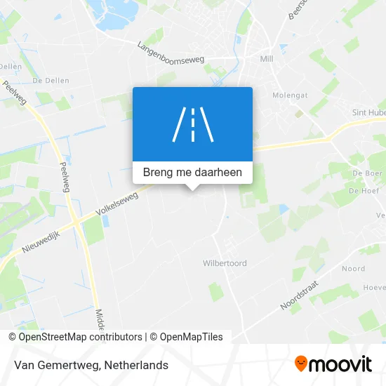 Van Gemertweg kaart