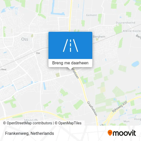 Frankenweg kaart