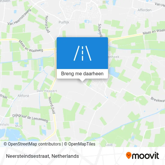 Neersteindsestraat kaart