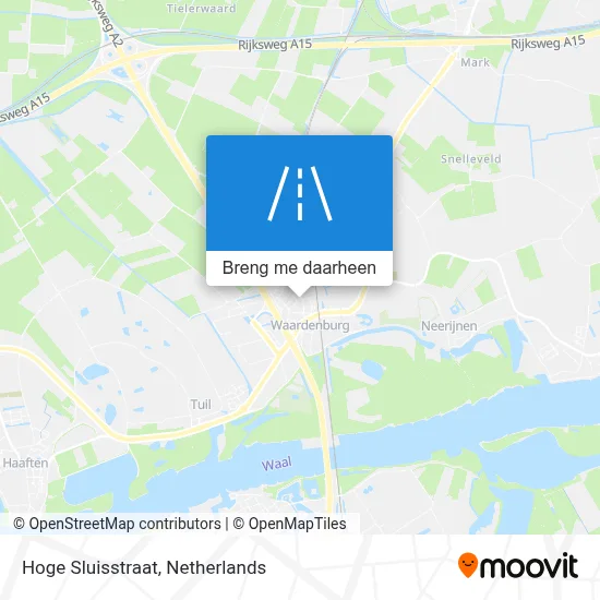 Hoge Sluisstraat kaart