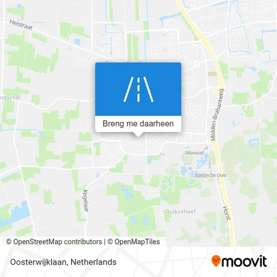 Oosterwijklaan kaart