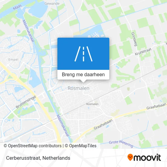 Cerberusstraat kaart