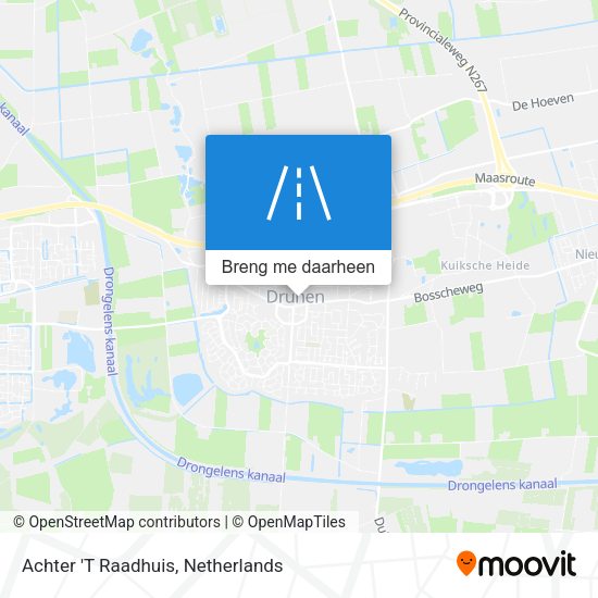 Achter 'T Raadhuis kaart