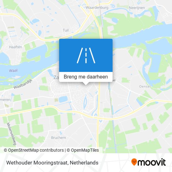 Wethouder Mooringstraat kaart