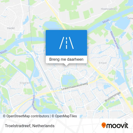 Troelstradreef kaart