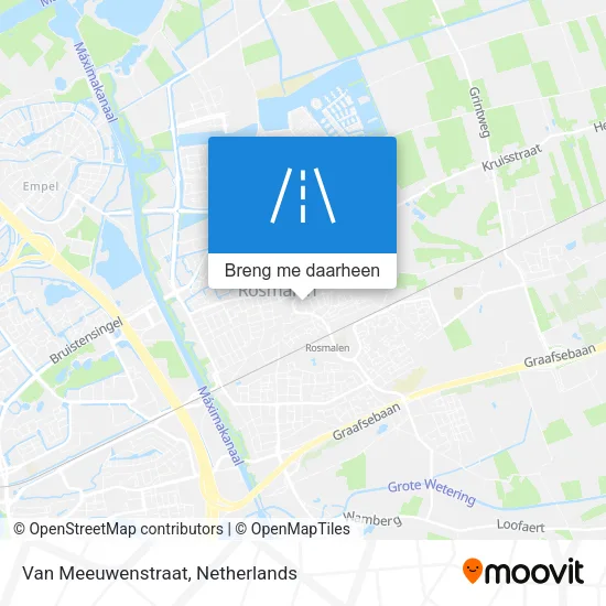 Van Meeuwenstraat kaart
