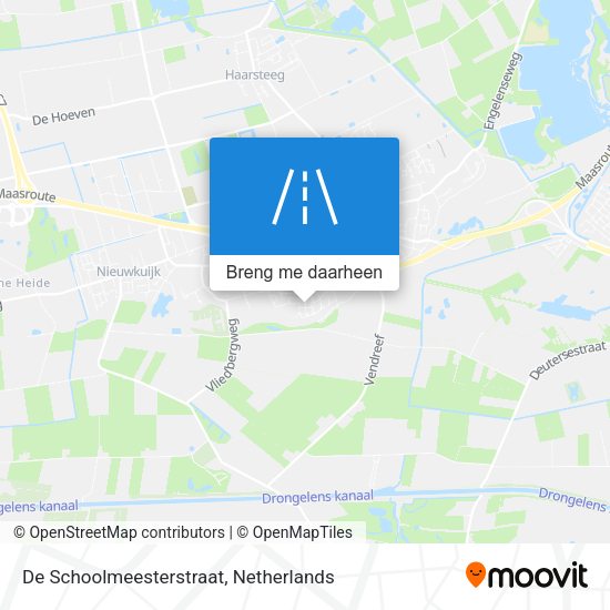 De Schoolmeesterstraat kaart