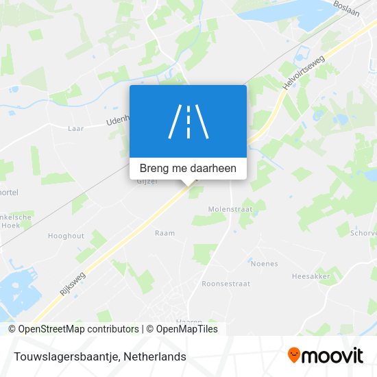 Touwslagersbaantje kaart