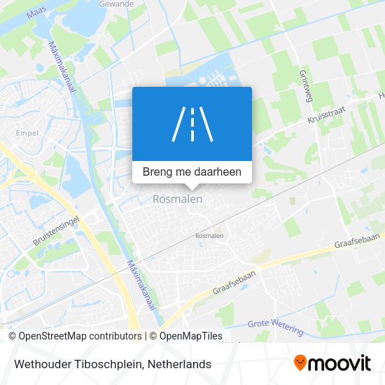 Wethouder Tiboschplein kaart