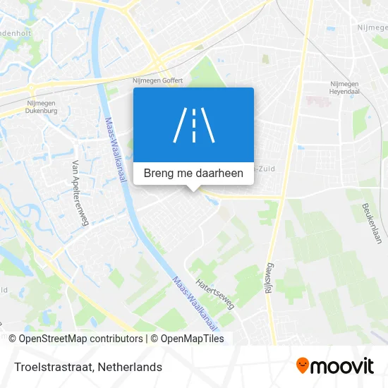 Troelstrastraat kaart