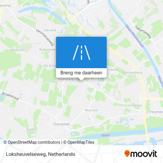Loksheuvelseweg kaart