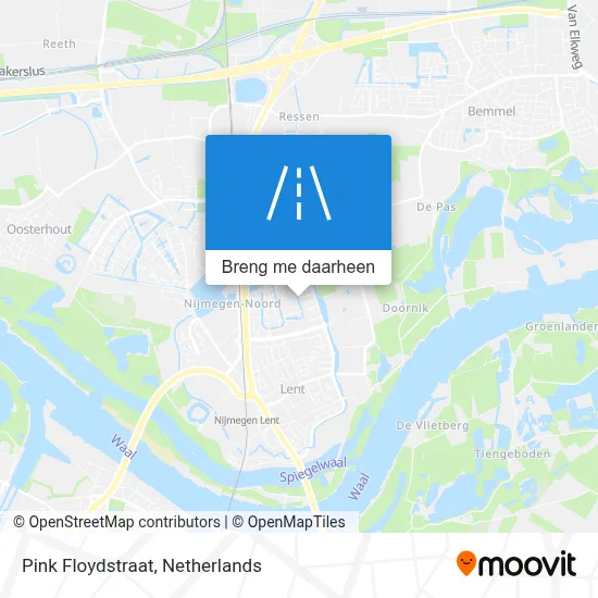 Pink Floydstraat kaart