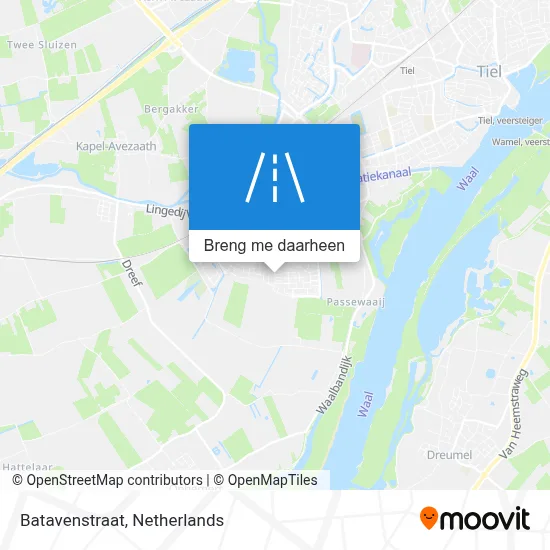 Batavenstraat kaart