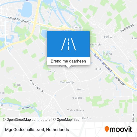 Mgr.Godschalkstraat kaart