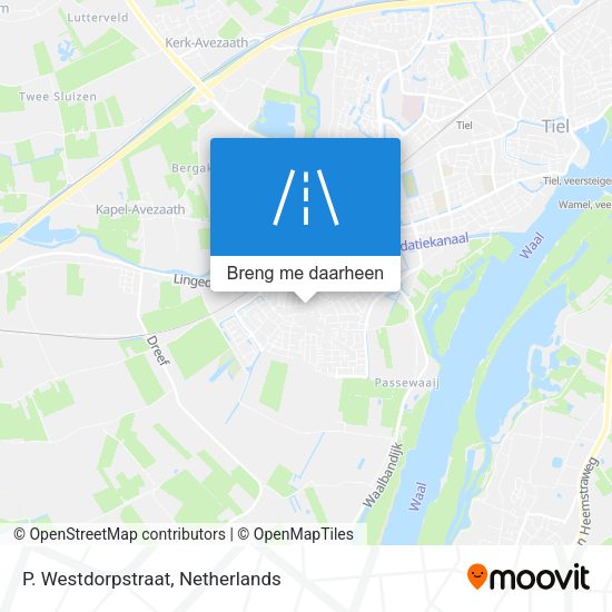 P. Westdorpstraat kaart