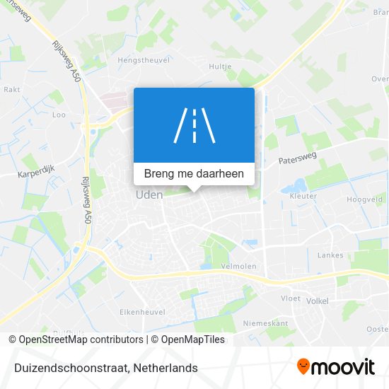 Duizendschoonstraat kaart