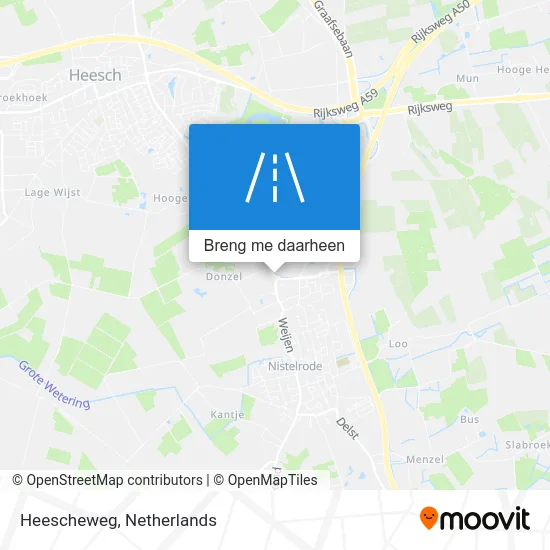 Heescheweg kaart