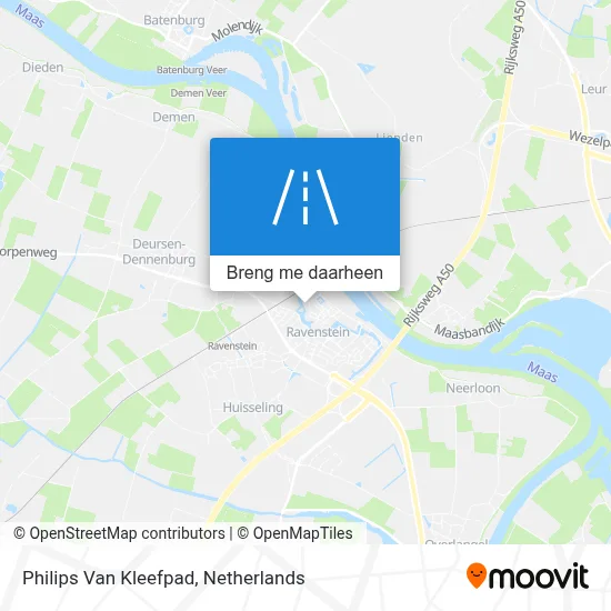 Philips Van Kleefpad kaart