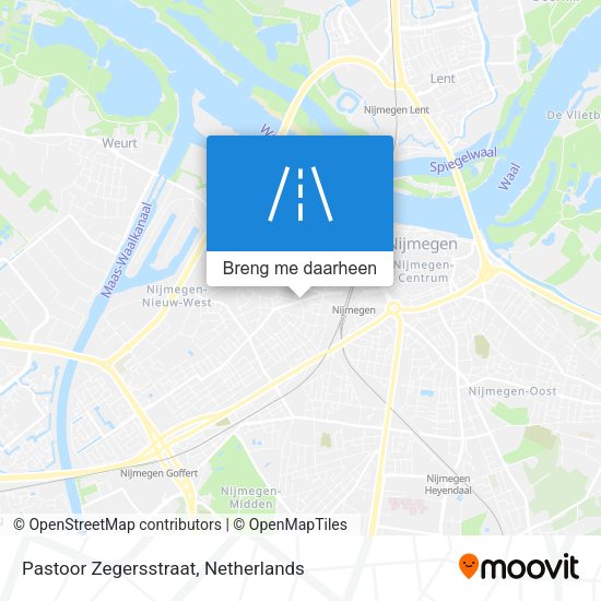 Pastoor Zegersstraat kaart