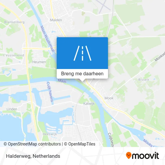 Halderweg kaart