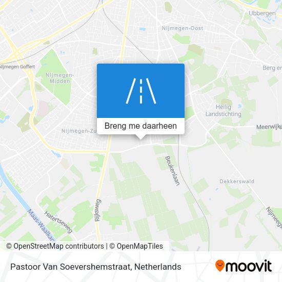 Pastoor Van Soevershemstraat kaart