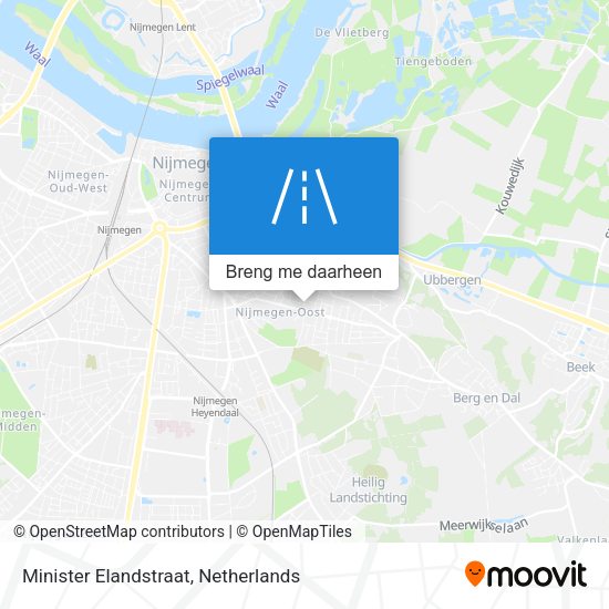 Minister Elandstraat kaart
