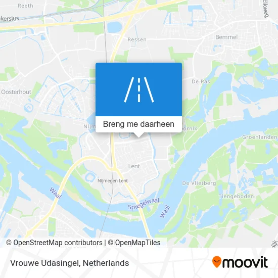 Vrouwe Udasingel kaart