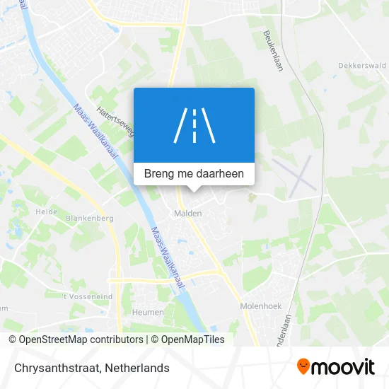 Chrysanthstraat kaart