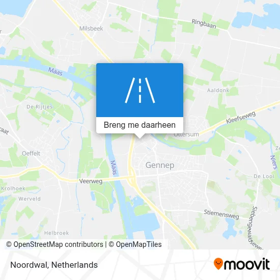 Noordwal kaart