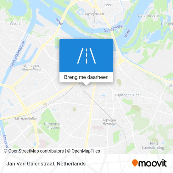Jan Van Galenstraat kaart